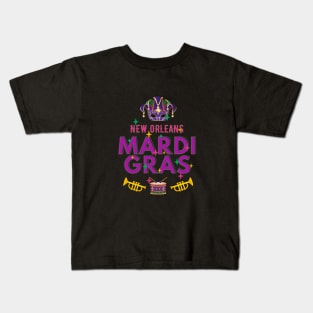 Mardi Gras Carnival New Orleans Kids T-Shirt